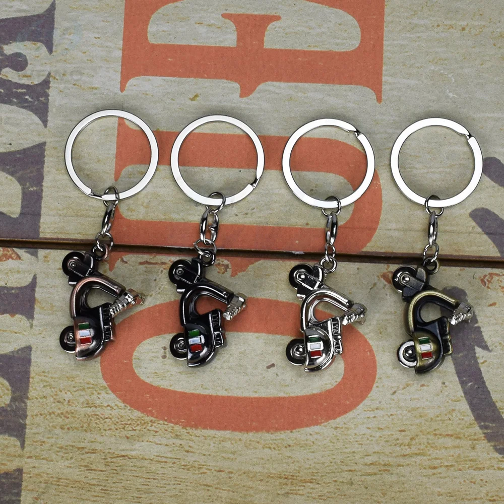 Mini Turbocharger Keychain Car Metal Keychain Zinc Alloy Metal Keyring Car Spinning Turbine Key Car Styling Car Interior Access