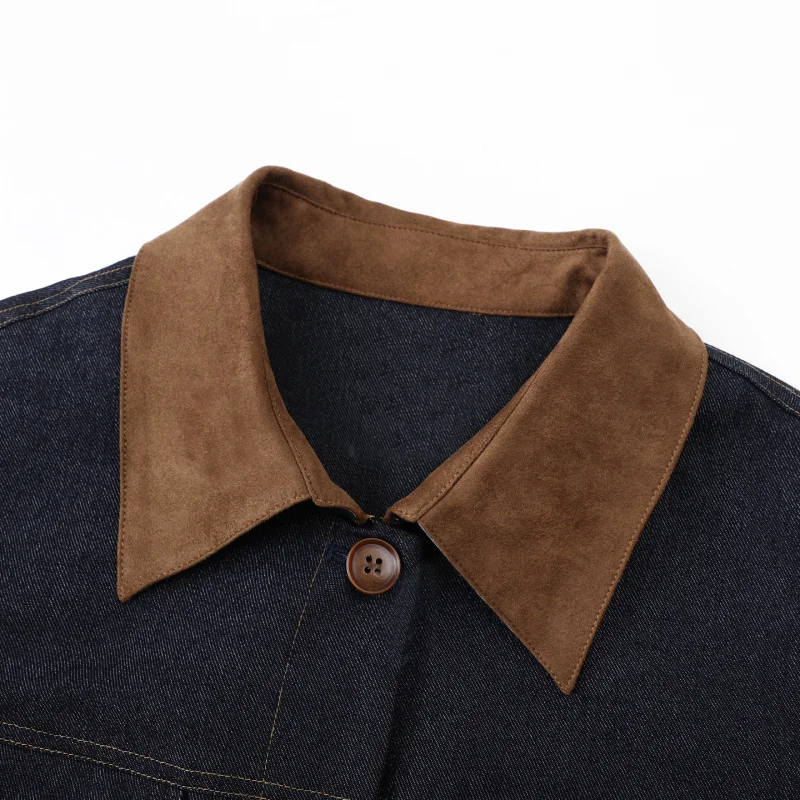 بدوره إلى أسفل طوق المرأة، جديد الخريف خمر قمة الموضة فضفاضة #3