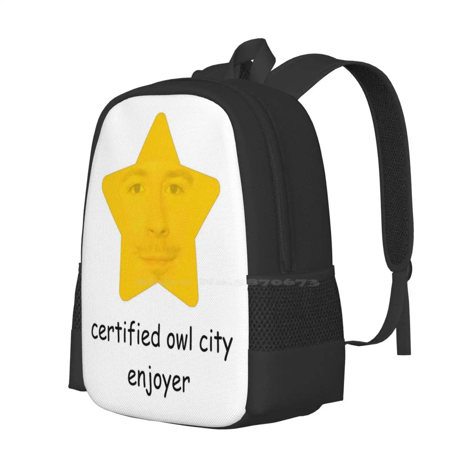 Certified Owl City Enjoyer Hot Sale Schoolbag Backpack Fashion Bags Adamyoung Owlcitymusic Owlcityposter Owlcityshirt