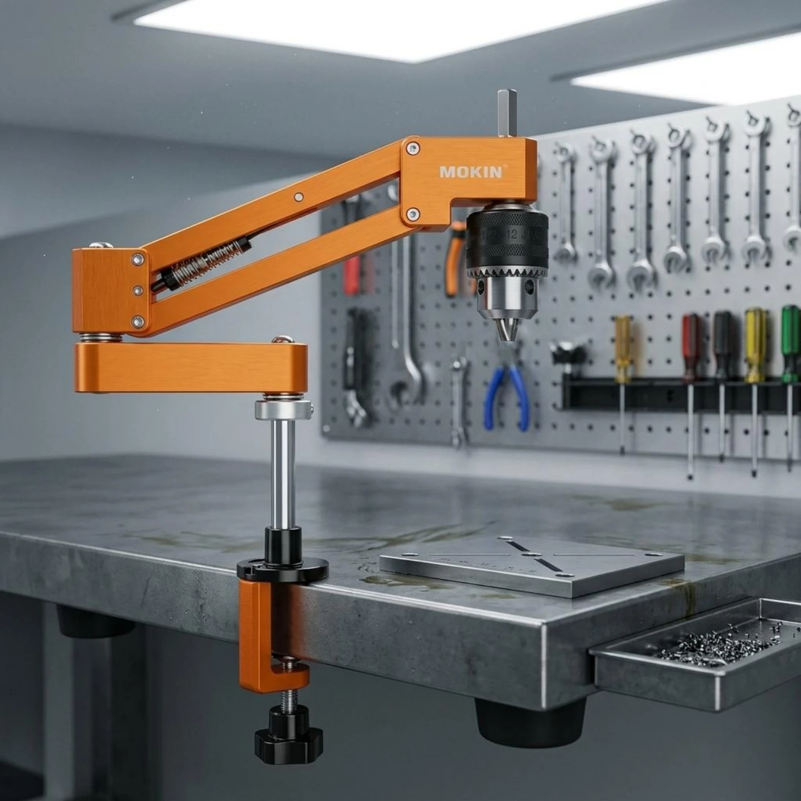 Cantilever Tapping Bracket Hex Key Included Tapping Cantilever Bracket for Workbench, Workshop