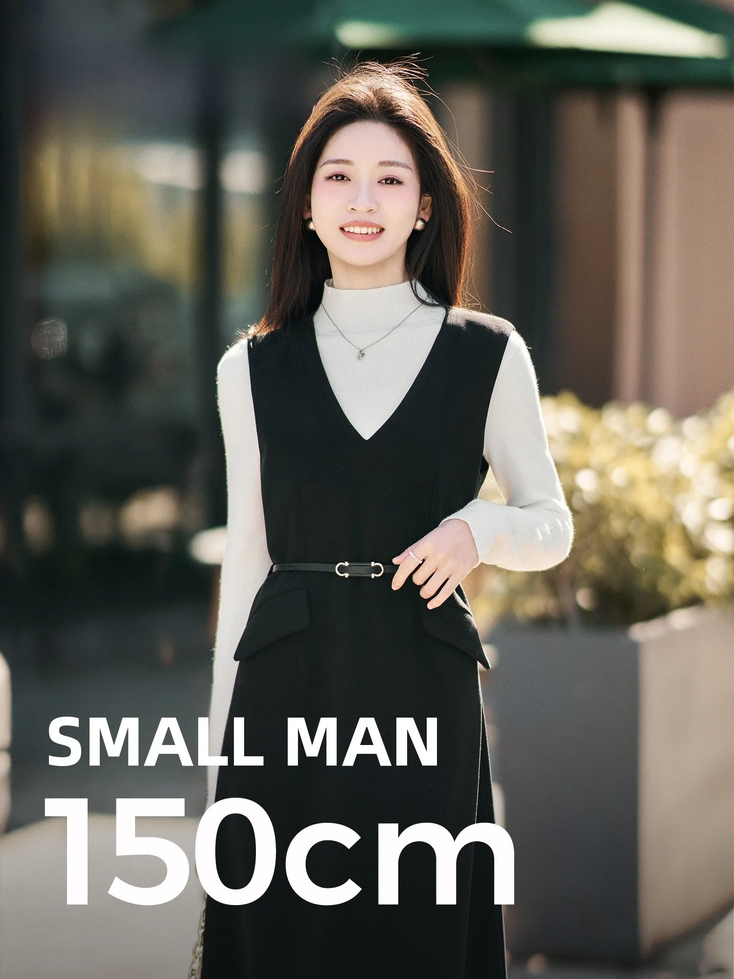 

Ele Long Vest Dr V-Ne Slim Fit Women's Winter Faion Casual Polyester Fiber Ci Commute Zipper Closure Gown