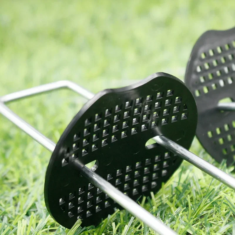 

100 Pcs Gaskets Barrier Stakes Mulch Holder Landscape Grass Pad Yard Ground Shaped Nail Indoor Garden Staples2027