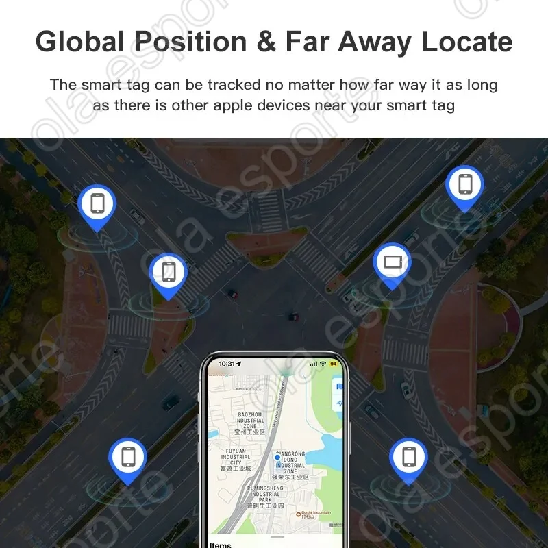 Smart Air Tag For IOS Find My Smart Mini GPS Tracker Reverse Track Lost Phone Pet Elderly Children Tracker Suitcase IOS System