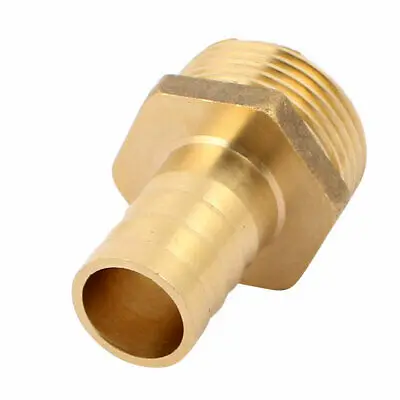 Thicken Brass Male Thread Connector Hose Barb Straight Fitting Adapter Coupler 1/8\