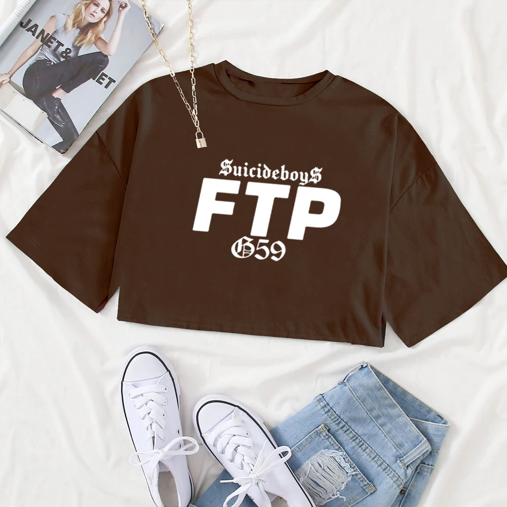 Suicide Boys FTP Tshirt Suicideboy Crop Tops