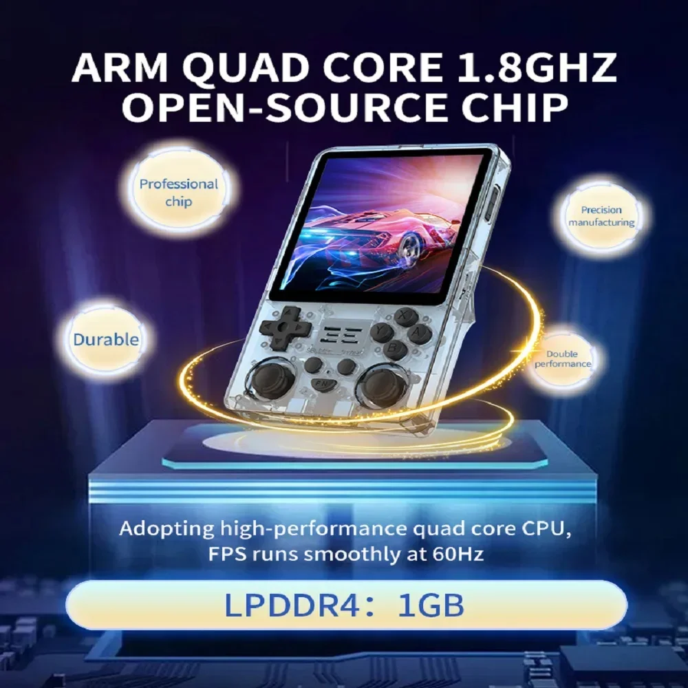 POWKIDDY RGB20SX Retro Nostalgic Portable Handheld Game MachineOpen Source Handheld Joystick Handle Box Psp Arcade Children Gift