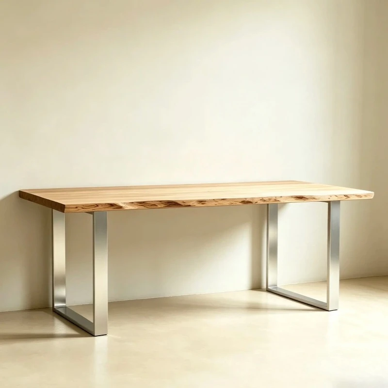 Stainless Steel Island Table Legs Heavy Duty Square Counter Legs for Bar Table Modern Industrial Desk Support for Kitchen Island