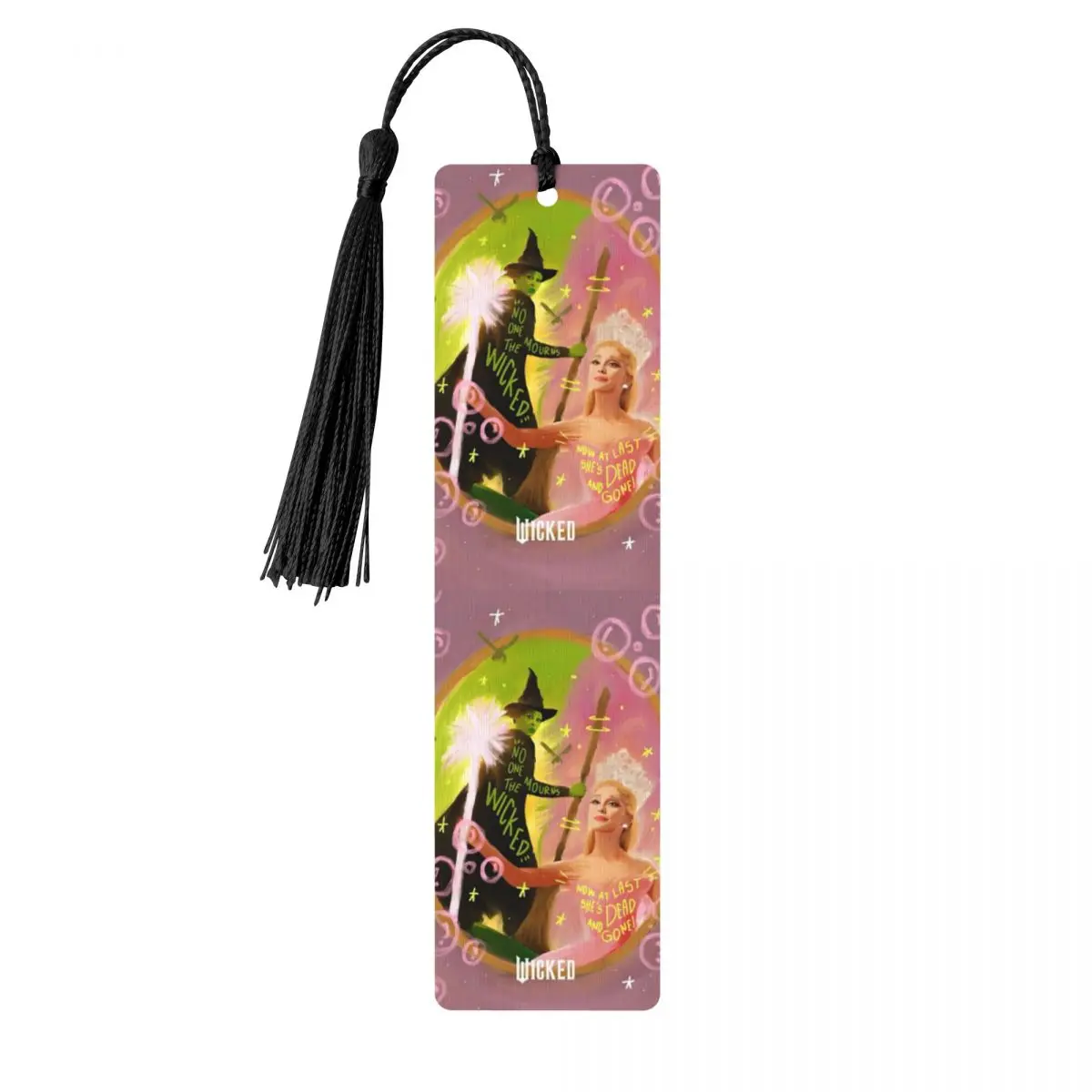 

W-Wickeds Wooden Book Mark School Supplies Student Film Elphaba Witch Kawaii Princess Reading Accessory Page Holder Stationery