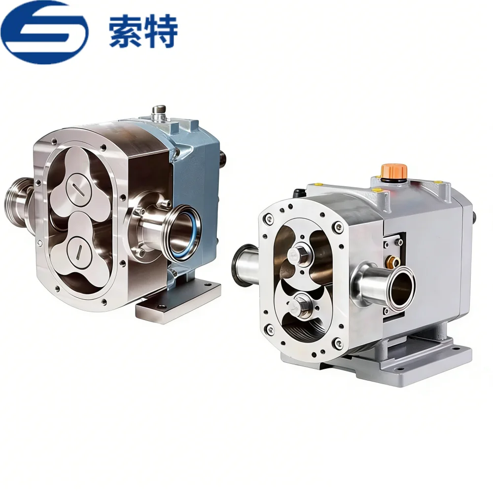 Food Grade Stainless Steel 304L/316L Sanitary Rotor Pump-High Pressure Electric Motor 0-120m/H Flow Rate GMP Certified