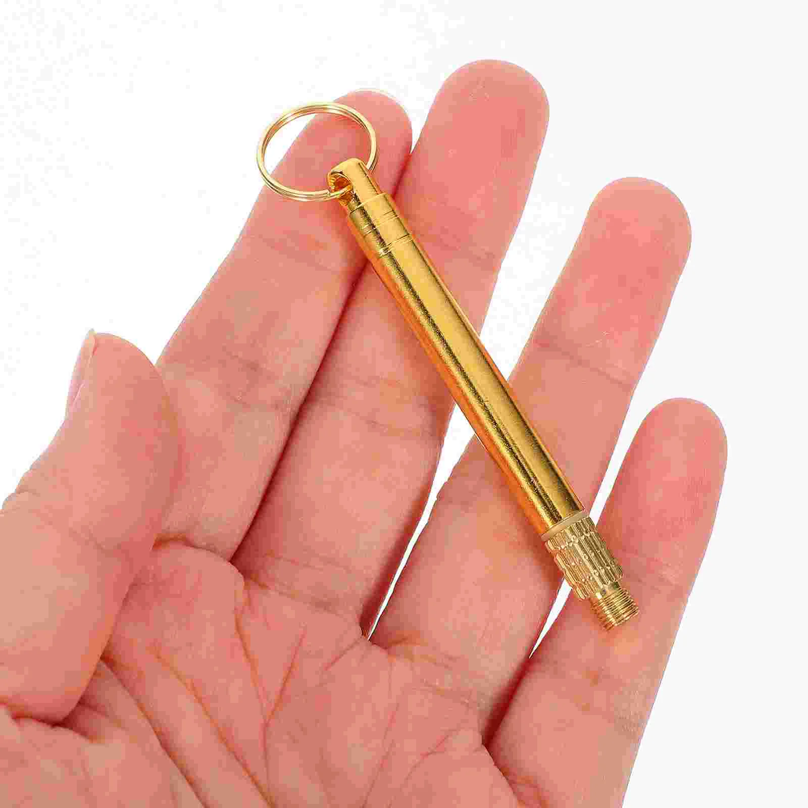 Keychain Brass Toothpick Travel Toothpicks Pockettoothpick Holder Picnic One Body