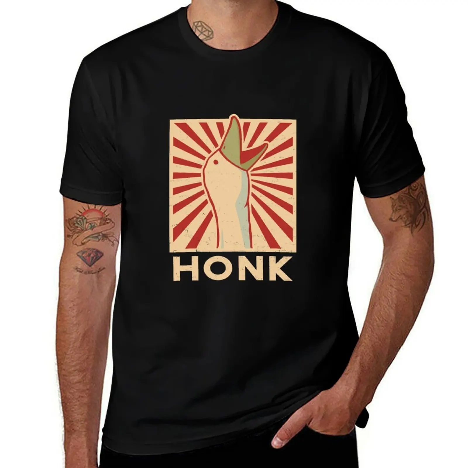 Футболка HONK, повседневная модная футболка в уличном стиле