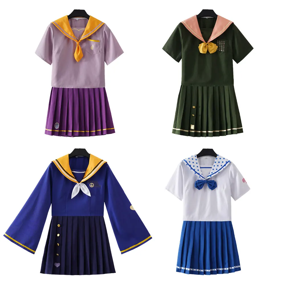 

Brdwn JoJos Bizarre Adventure Girls Higashikata Kakyoin Noriaki Giorno Johnny Cosplay Custome JK School Uniform Sailor Suit