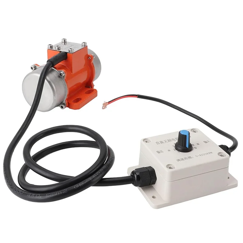 TKOH-12V Motor de vibração Liga de alumínio 4000RPM Velocidade ajustável Brushless DC Vibratorfor de concreto para equipamentos (15W)