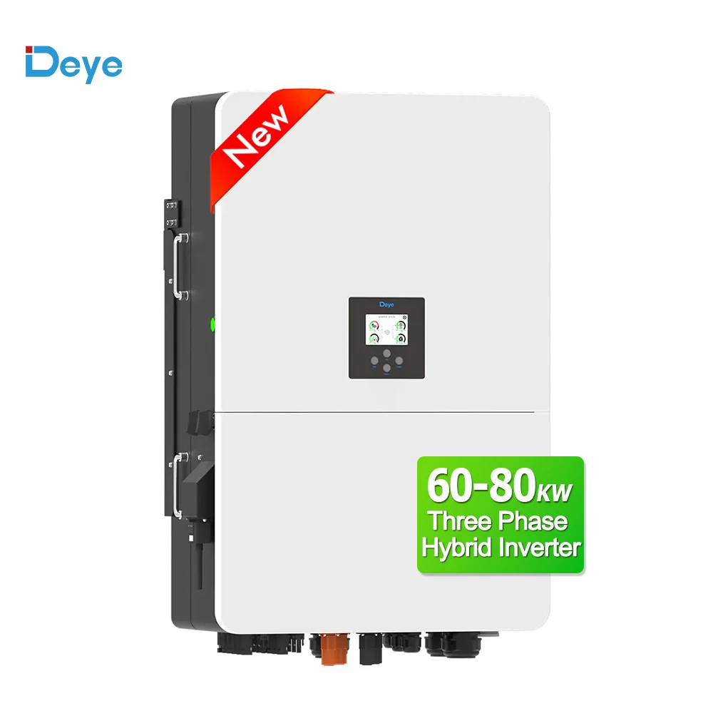 Deye Three Phase Hybrid Inverter SUN-60K-SG02HP3-EU-EM6 60KW Perfect for Solar Energy Systems