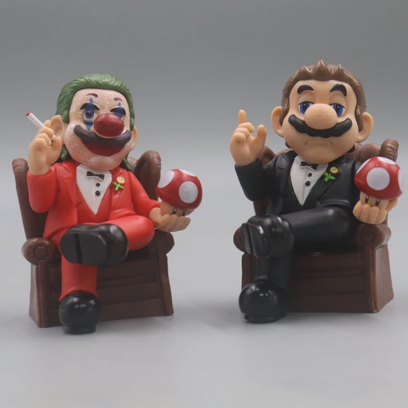 Joaquin Phoenix Joker como El Padrino PVC Figuras de acción Juguete Modelo Juguetes 10 cm
