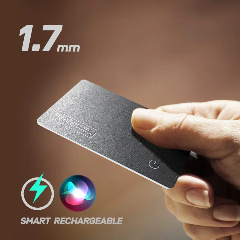 Wireless charging tracking location wallet tracker card GPS locator smart tag iphone device find my  airtag replacement