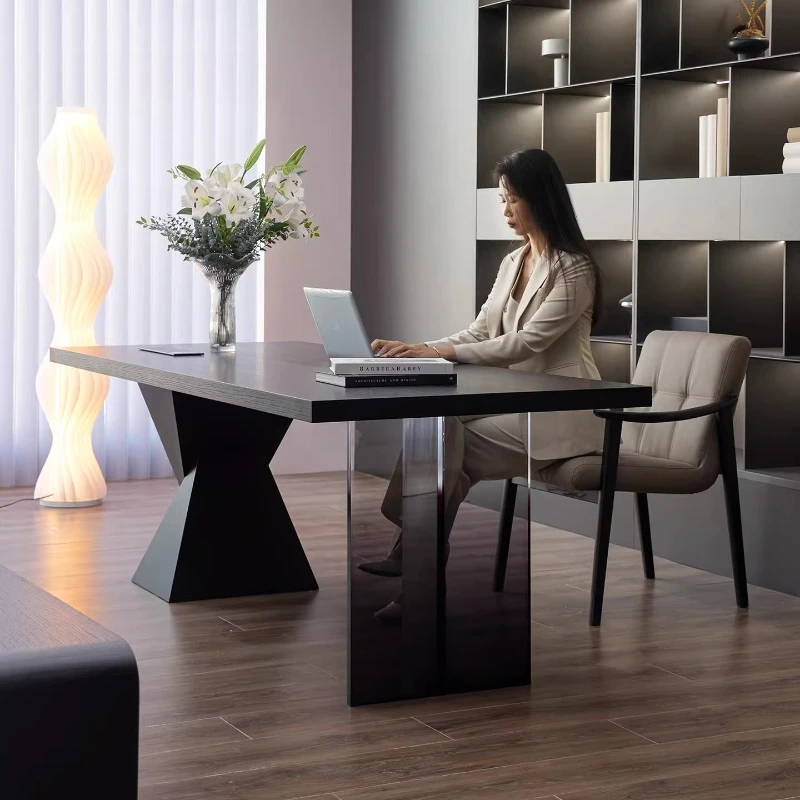 Italian style minimalist office table multi-functional solid wood modern design bureaux de travail computer desk furniture