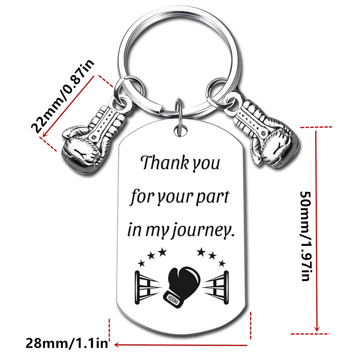 1pc Boxer Keychain 