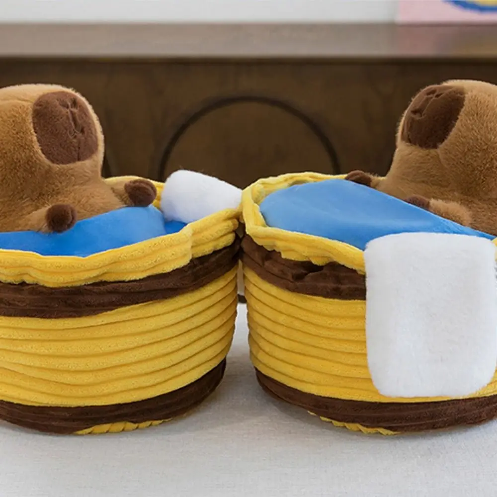 Criativo fofo capivara macio animal dos desenhos animados capivara algodão bonito marrom capivara recheado aniversário