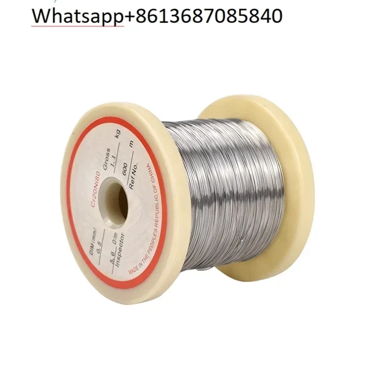 1KG Cr20Ni80    Resistance Alloy Wire 0.1mm -3mm Heating Resistance Silk Nicr8020 For 1200 Centigrade Max Temperature