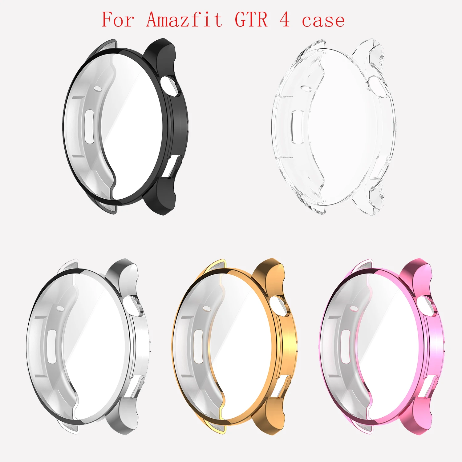 

Мягкий силиконовый чехол для Amazfit GTR 4, защитная пленка для экрана умных часов, чехол-бампер Huami GTR4, совместимый с Amazfit GTR 4