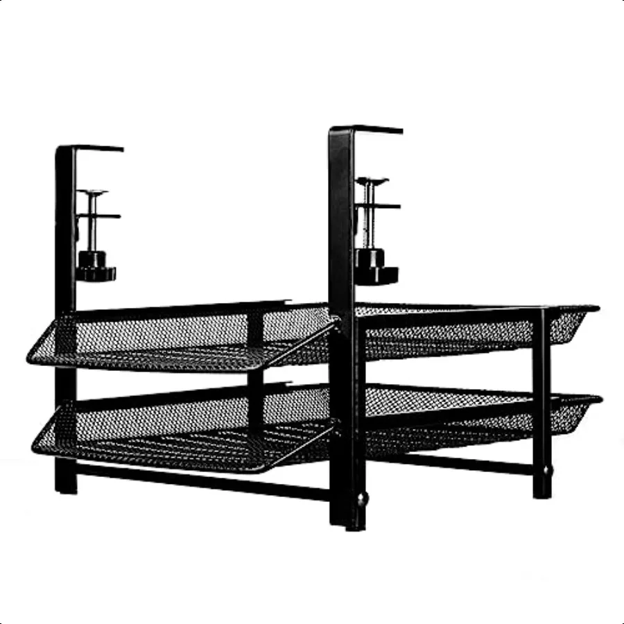 

Baskiss Under Desk Clampon Organizer Drawers Under Desk Clamp Storage Basket Space Saving No Need to Drill Hole Suitable for Ho