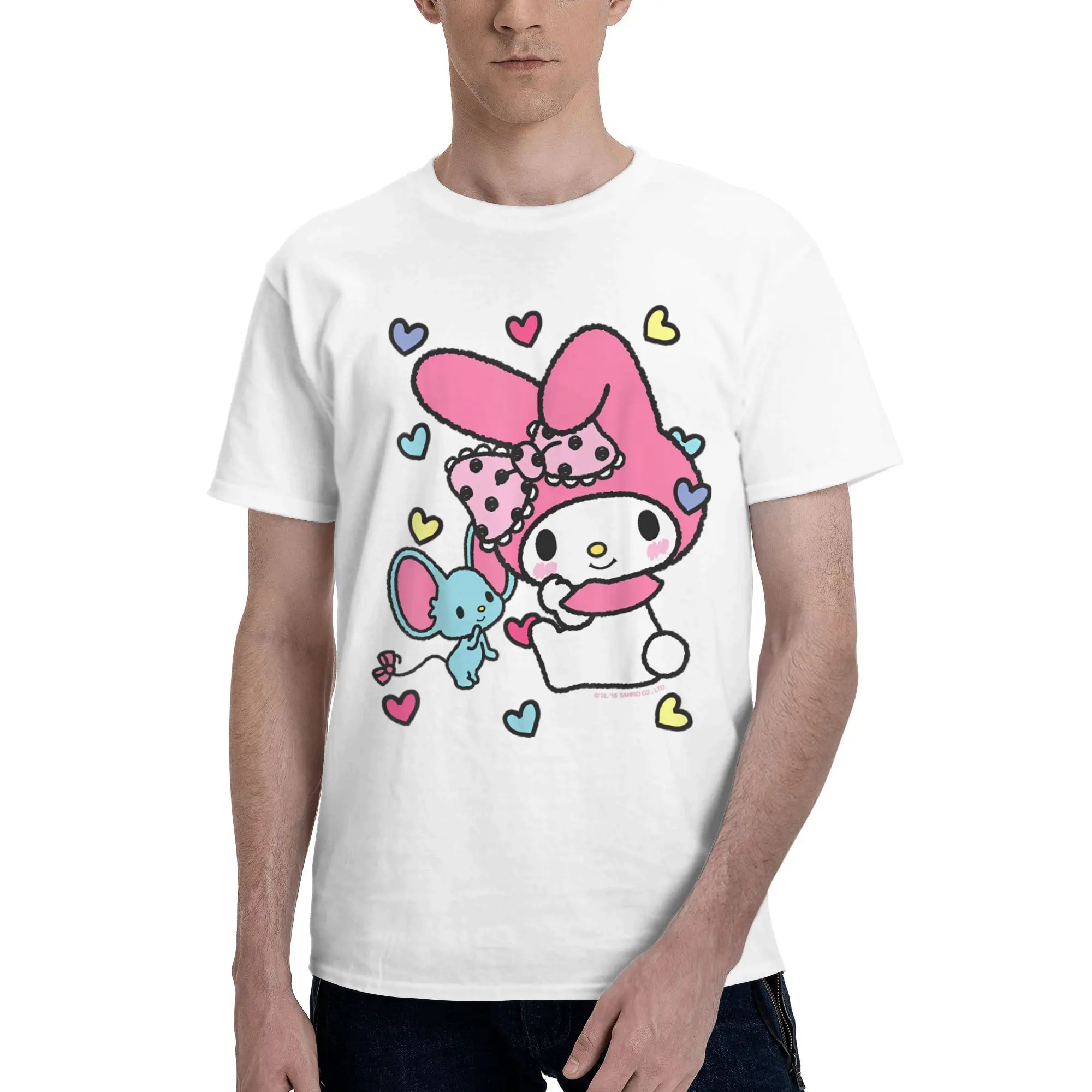 

My Melody and Friend Sweet Hearts New Arrival T Shirts for Men Women Cotton Tee Shirt Clothing