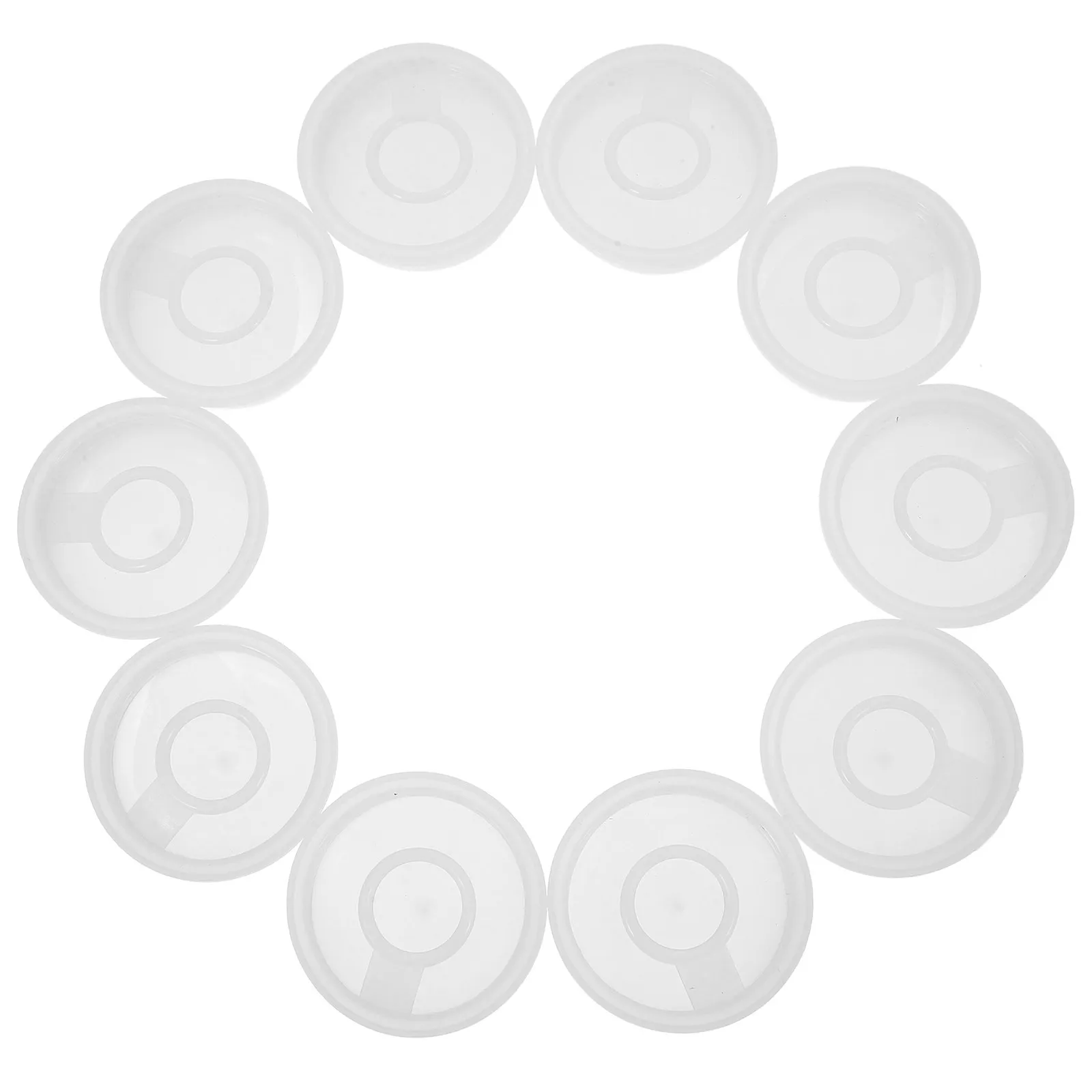 10Pcs Plastic Screw Seal Chemical Bucket Lids 20-25L Leak Proof Sealing Inner Lid Pull Ring for Paint Storage Pet Food Chicken