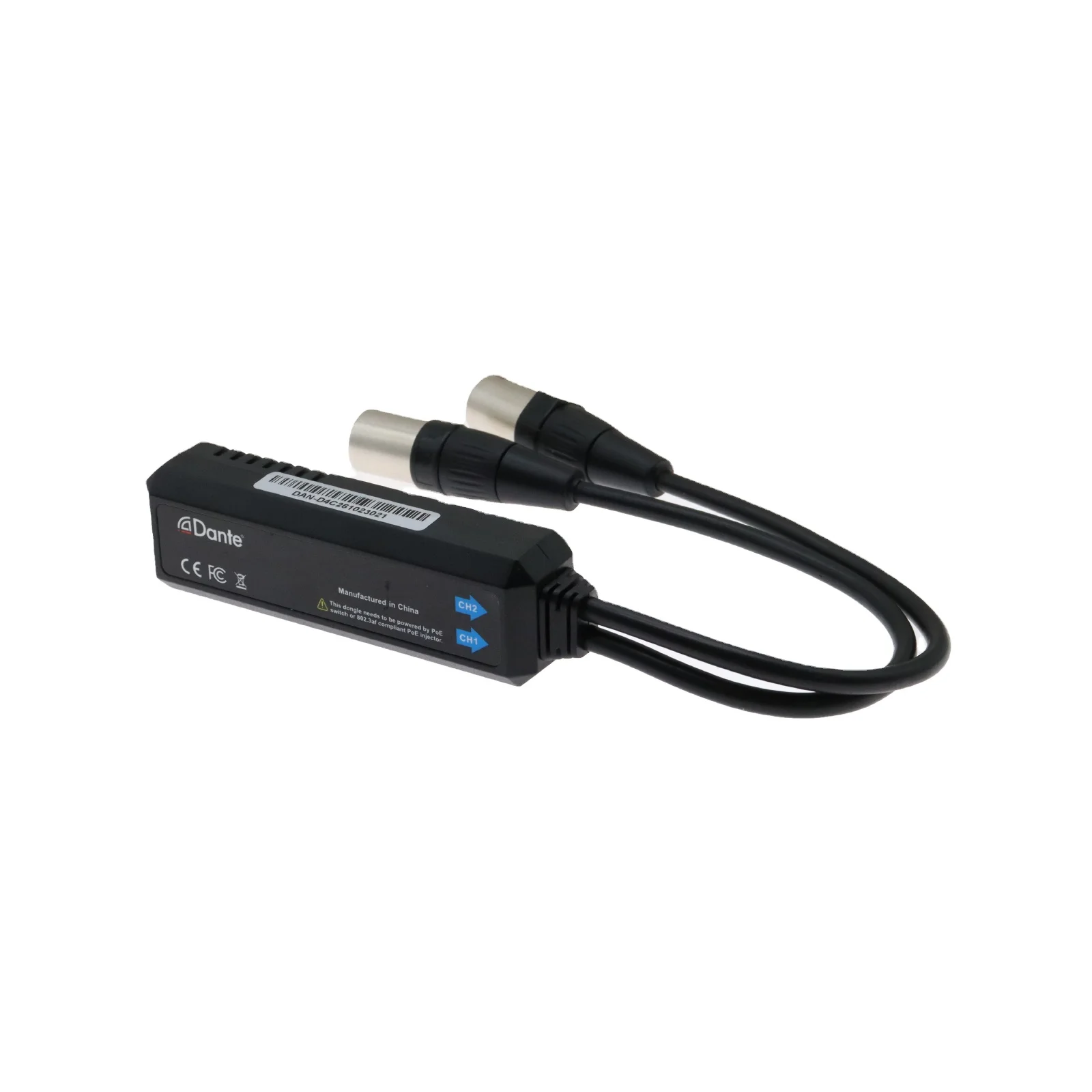 Dante 2Ch Analog Output Dongle Converter LNK-DAN-D4 Analog 0 X 2 Channels Audio