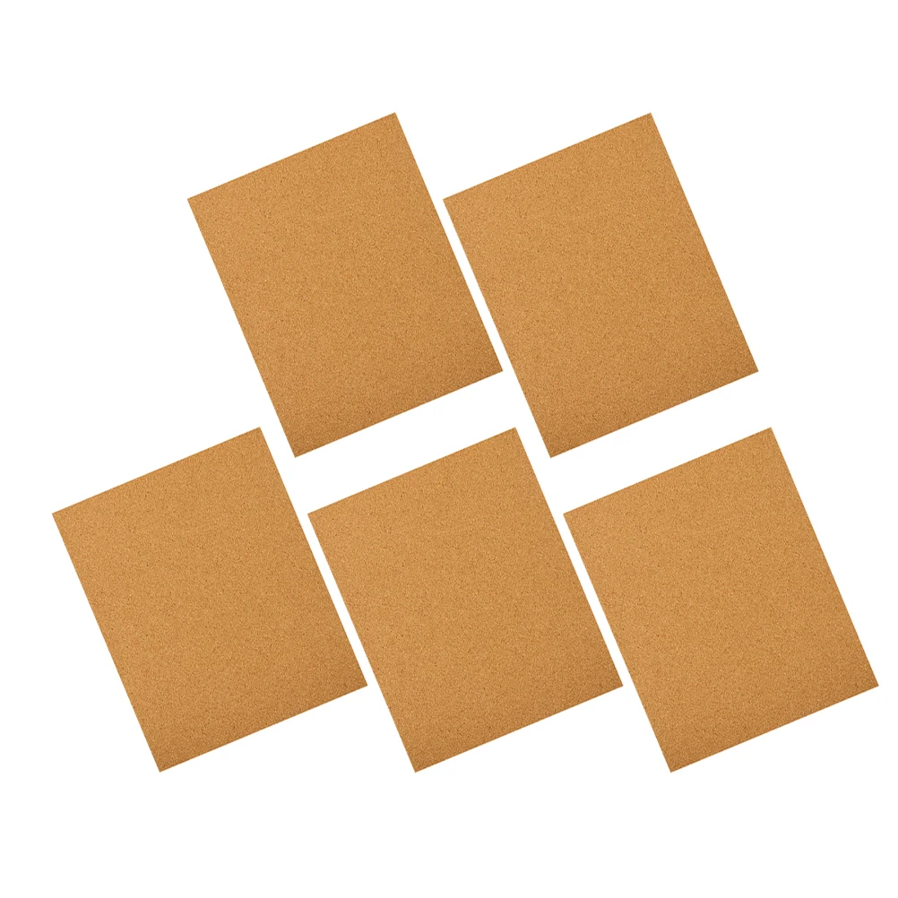 

5 Pcs Cork Soundproofing Bulletin Board Small Adhesive Boards for Walls Wood Office