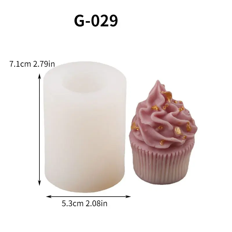 1 piece, simulated ice cream cone model homemade  aromatherapy candle ornaments Mu Si cake silicone mold.
