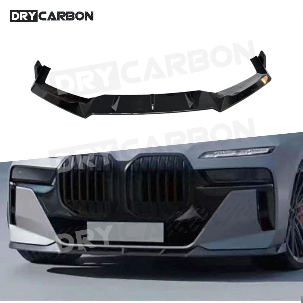 

Накладка на передний бампер (сплиттер) для BMW 7 серии G70 Sport 2023+ (защита бампера, ABS)