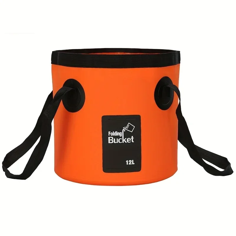 

1pc Convenient Foldable Fishing Bucket for Camping Hiking Travel - Integrated Molding Washing Bucket for Easy Cleaning