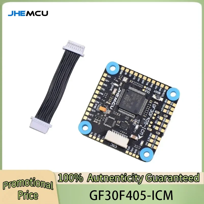 JHEMCU GF30F405-ICM Baro OSD BalckBox 5V 10V Dual BEC F405 Flight Controller 3-8S 30X30mm for RC FPV Freestyle Drone Parts