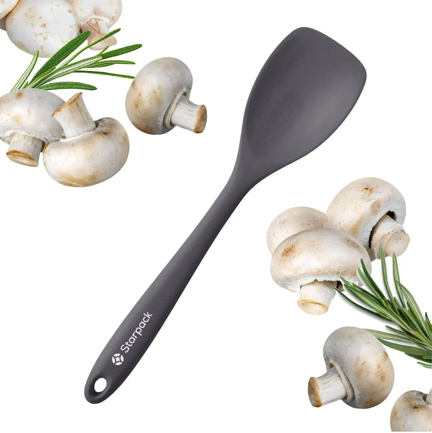 

Premium Silicone Spoonula Spatula 10" Heat Resistant Up to 600F Non-Stick Dishwasher Safe Kitchen Tool