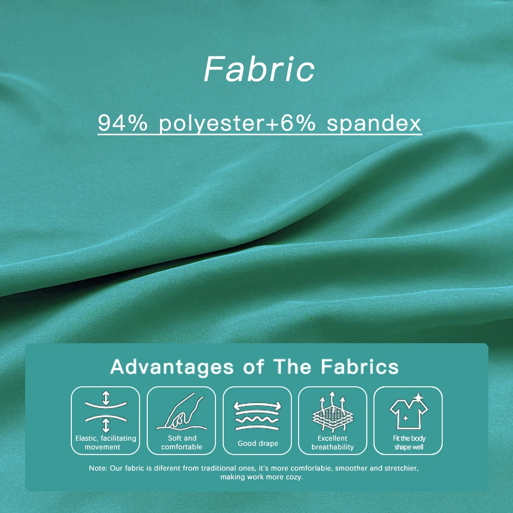 MultilColors ผู้หญิงชุดขัดทางการแพทย์ศัลยกรรมชุดโรงพยาบาล Lab Workwear ความงามเสื้อผ้าทํางานพยาบาลอุปกรณ์เสริมชุดทันตกรรม