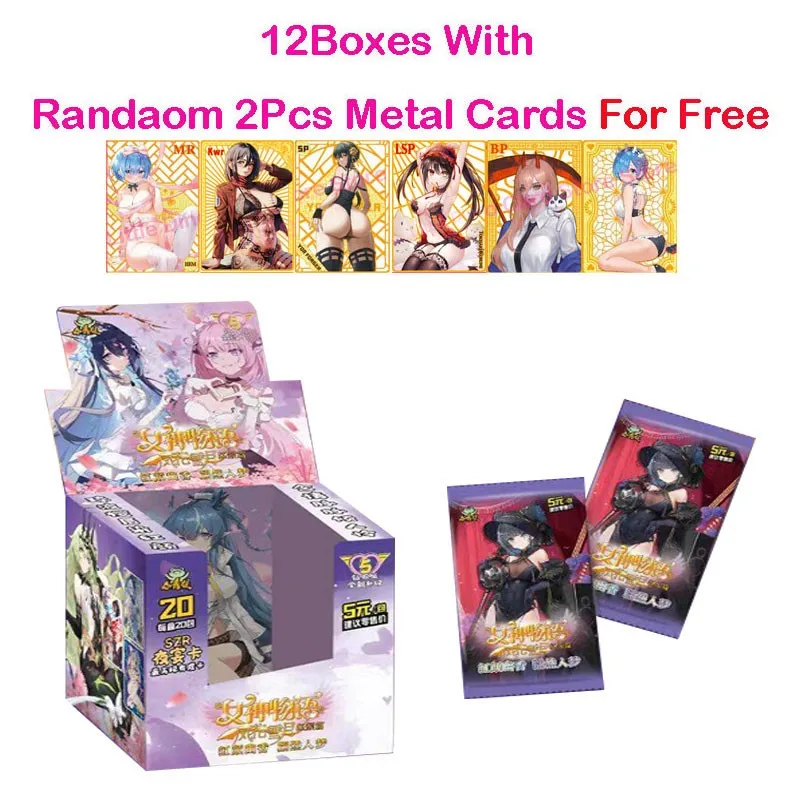 

Case 12/24/36/48 Wholesale Goddess Story Collection Card NS 5m08 With Free Metal Card Booster Box Doujin Toys And Hobbies Gift