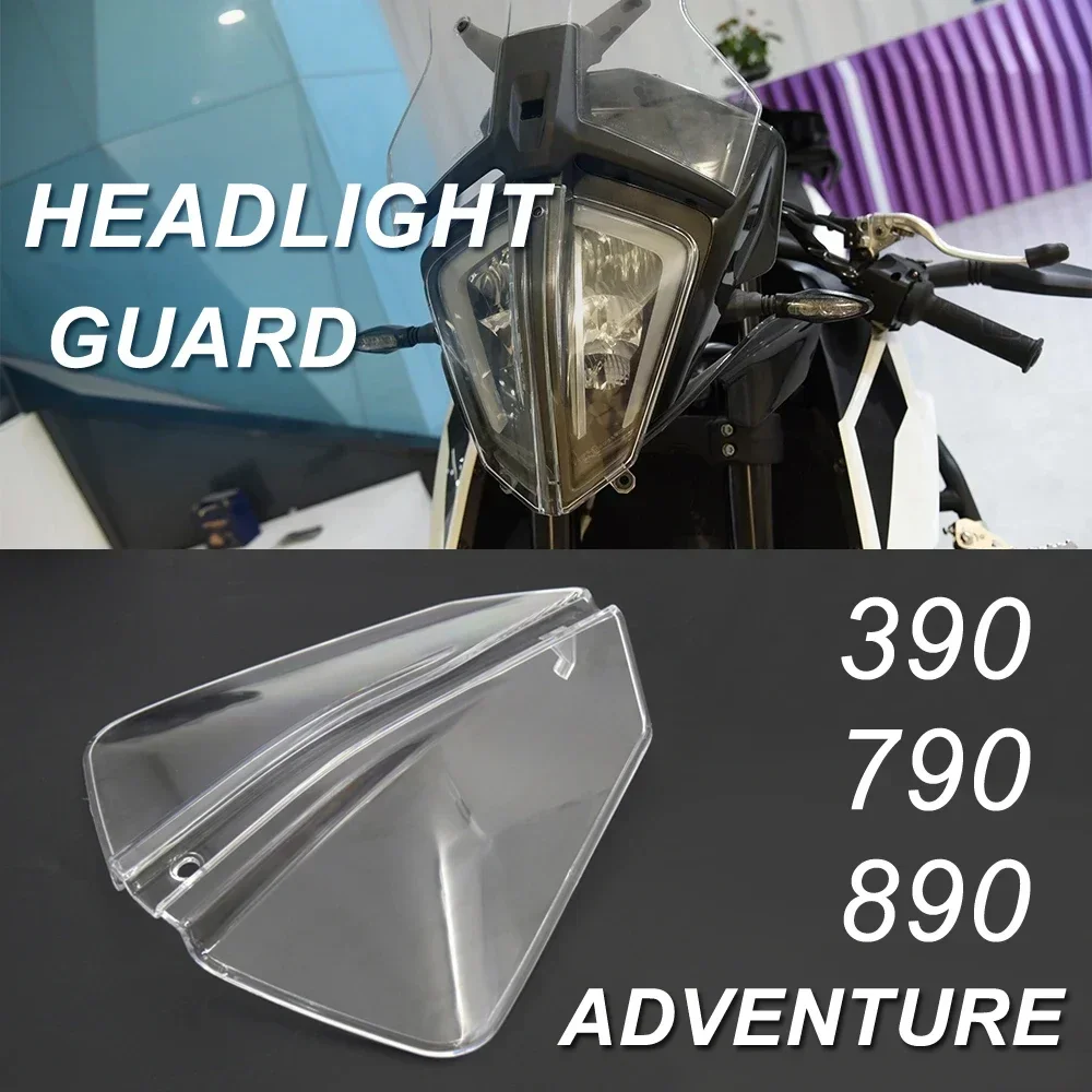 Motorcycle For 390 790 890 Adventure Headlight Guard Protector Cover Protection Headlight Guard Fit 390 Adventure 2020 2021 2022 