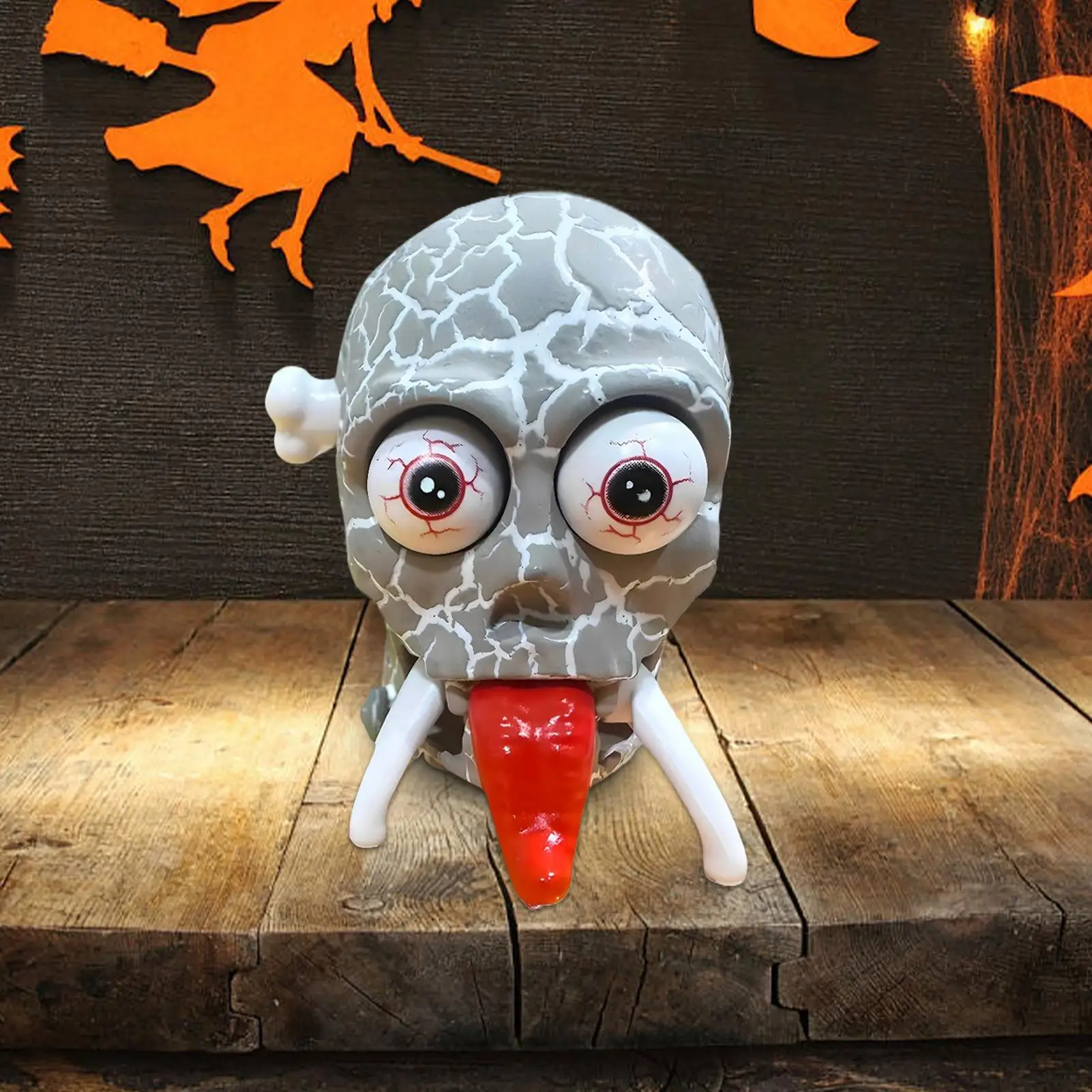 Opwindbare skeletten Prank Toy Clockwork Skull Walking Model Stress Relief Prank Model Hanger Benodigdheden voor verjaardagsfeestje gunst