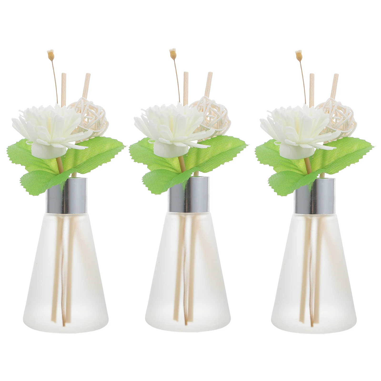 

Aromatherapy Dried Flower Rattan Diffuser Glass Bottles Essential Oil Fragrance Perfume Diffusers for Home