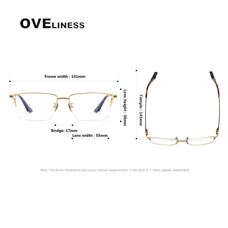 Vintage Pure Titanium Glasses Frame Men women 2024 New Retro Eyeglasses Frame Male Korea Luxury Brand full Eyewear spectacles image 6
