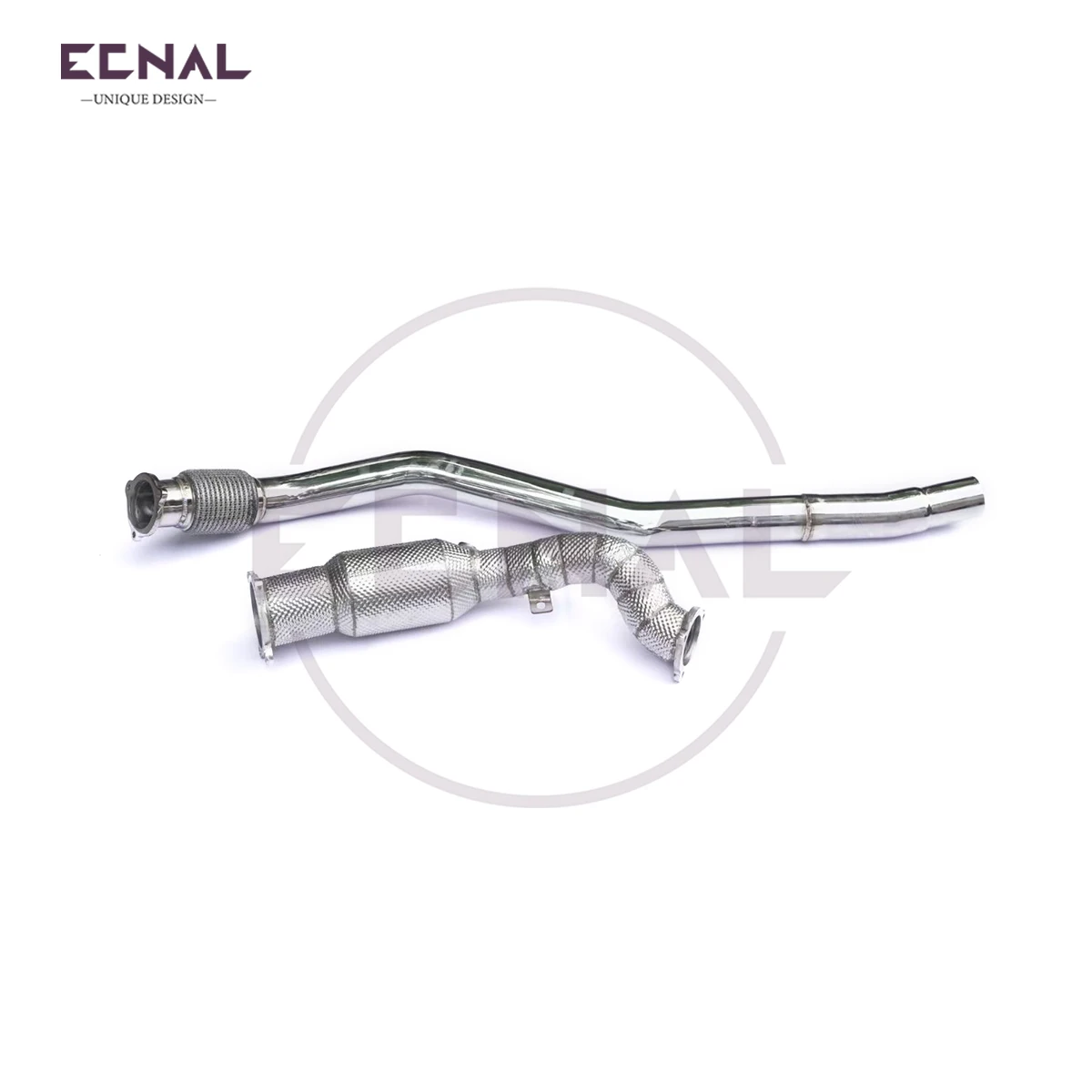 

Ecnal Exhaust Front Pipe & Downpipe with Catalytic Converter SS304 Sport Exhaust System for Porsche Macan 95B.1 2.0T 2014-2017
