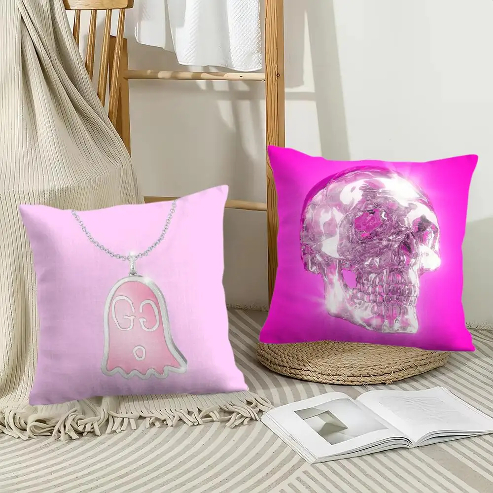 American Singer S-Slayyyter Cushion Cover Pillow Case Short Plush Square Throw Pillow Covers Pillowcase Sofa Home Decor Gift