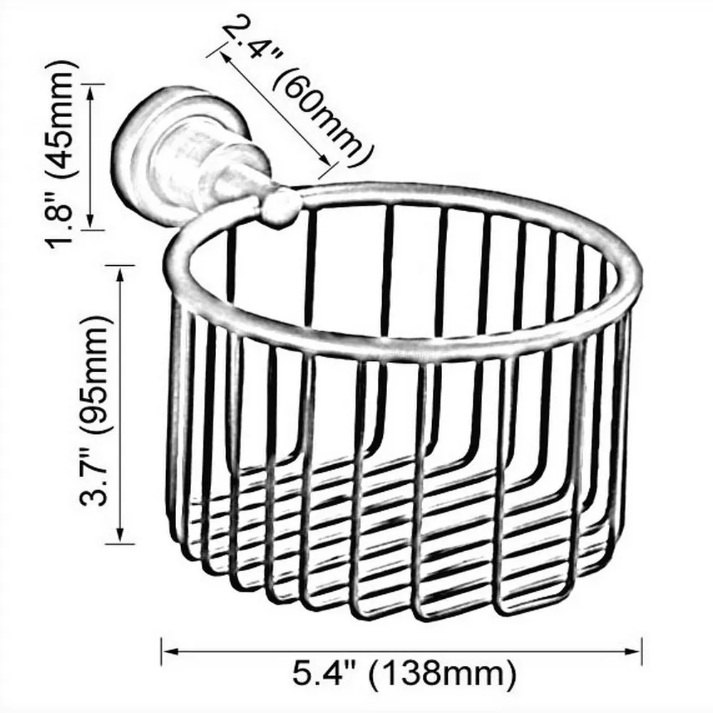 Antique Bathroom Paper Holders Wall Mount Toilet Paper Roll Basket Holder Bronze Toilet Tissue box Paper Towel Rack Nba537
