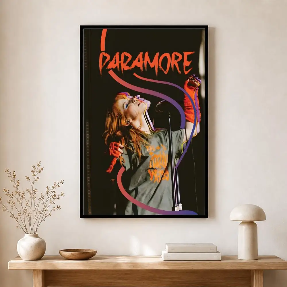 Band Paramore Poster, selbstklebender, wasserfester Kunstdruck, Aufkleber für Café, Bar, Zimmer, Wanddekoration – Detail 12