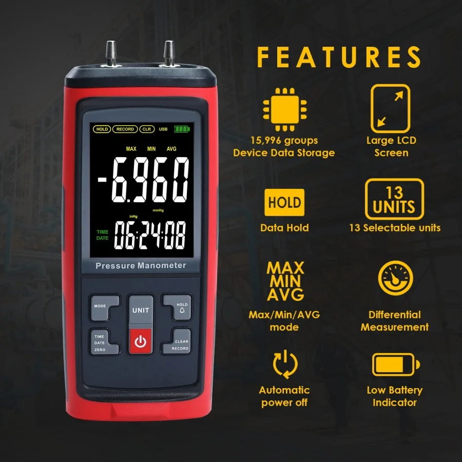 Cross-border handheld digital pressure gauge