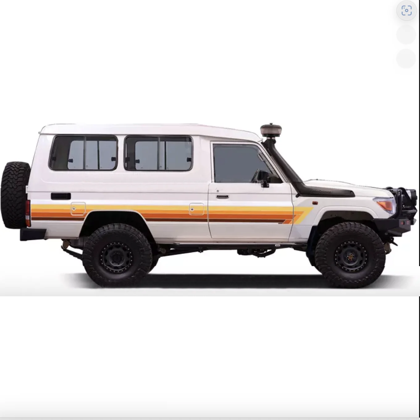 Modified Pair Adhesive Car Stickers Waist Line Precut Stripes Sunset Decal Vinyl Graphics Accessories for Land Cruiser 78 LC78