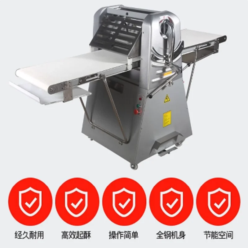 Stainless Steel Puff Pastry Machine Desktop Bread Pizza Dough Sheet Shortening Making Machine