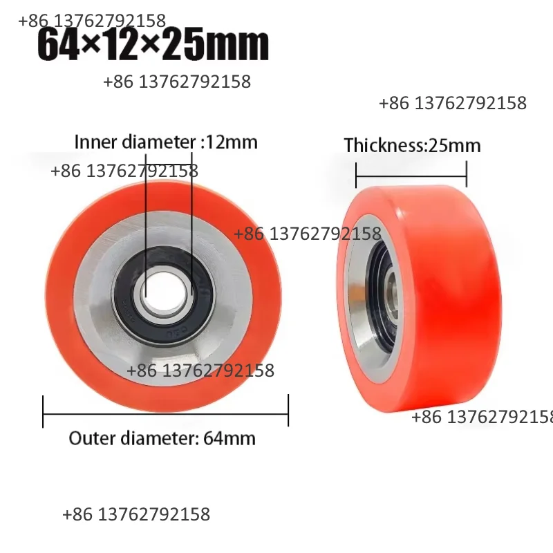 Dryer Positioning Roller Wheels Fit Laundry Dryer 12mm Hole Bearing Quiet Mute Roller Commercial Dryer Replacement Spare Parts