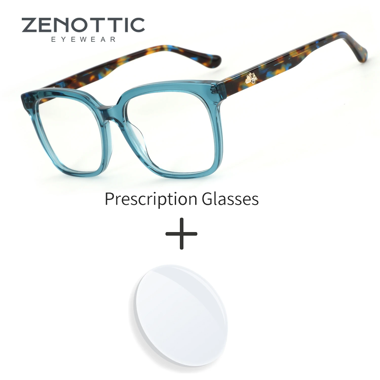 

ZENOTTIC большие квадратные очки по рецепту весенние очки для близорукости ручной работы ацетатные прогрессивные очки для женщин меня